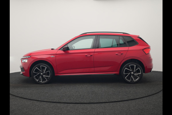 Škoda Kamiq 1.0 TSI Monte Carlo 116pk DSG Dealer O.H. | Panodak | Apple Carplay | RS Sportstoelen Verwarmd | LED Koplampen | Cruise Control | DAB | 18"L.M |