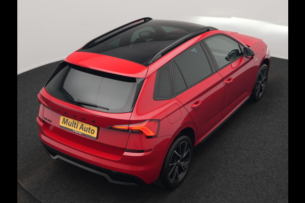 Škoda Kamiq 1.0 TSI Monte Carlo 116pk DSG Dealer O.H. | Panodak | Apple Carplay | RS Sportstoelen Verwarmd | LED Koplampen | Cruise Control | DAB | 18"L.M |