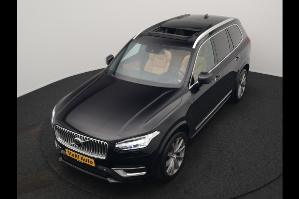 Volvo XC90 T8 Twin Engine AWD Inscription 7 Persoons PHEV 394pk Dealer O.H. | Panodak | Adaptive Cruise | Luxe Lederen Sportstoelen Memory & Verwarmd | 360 Camera | Head Up | Harman Kardon | Apple Carplay | Blis | Virtual | Navigatie | 21"L.M | Plug In Hybrid