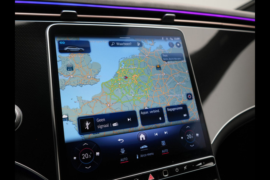 Mercedes-Benz EQE 350 Advantage 100 kWh 292pk Dealer O.H. | Adaptive Cruise | Luchtvering | Burmester Audio | Digital Light | 360 Camera | Lederen Sportstoelen Memory & Verwarmd | Sfeerverlichting | Keyless | Apple Carplay | Virtual | Navigatie |