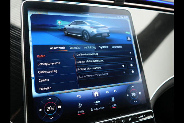 Mercedes-Benz EQE 350 Advantage 100 kWh 292pk Dealer O.H. | Adaptive Cruise | Luchtvering | Burmester Audio | Digital Light | 360 Camera | Lederen Sportstoelen Memory & Verwarmd | Sfeerverlichting | Keyless | Apple Carplay | Virtual | Navigatie |