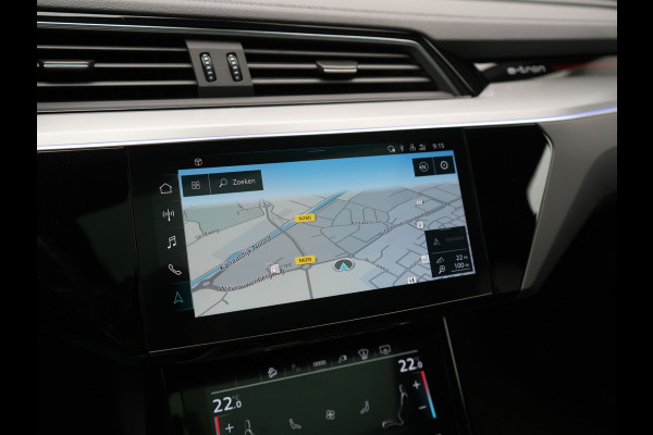 Audi e-tron 50 Quattro 2x S Line 313pk 71 kWh Dealer O.H INCL BTW | Luchtvering | Panodak | Head Up | Adaptive Cruise | Sfeerverlichting | Lederen Sportstoelen Verwarmd | Keyless | Navigatie | 20"L.M | DAB | Virtual |