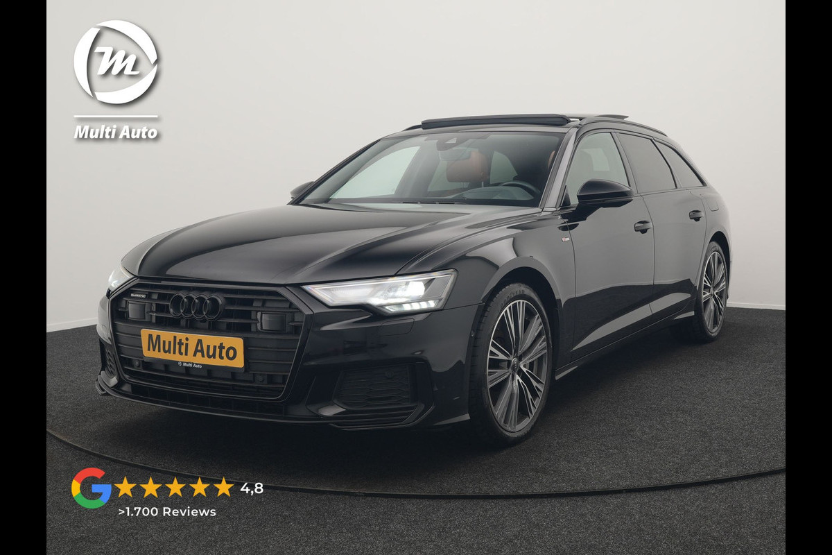 Audi A6 Avant 50 TFSI e Quattro S Line PHEV 300pk Dealer O.H. | Panodak | Adaptive Cruise | Head Up | Camera | Bang & Olufsen | Lederen Comfortzetels Memory & Ventilatie | Sfeerverlichting | Blis | Stoelen & Stuur Verwarmd | Apple Carplay | DAB | Plug In Hybrid |