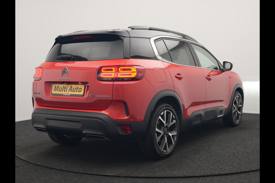 Citroën C5 Aircross 1.6 Shine PHEV 225pk Dealer O.H. | Panodak | Adaptive Cruise | 360 Camera | Lederen Comfortstoelen Massage & Memory | Keyless | Blis | Stoelverwarming | 19"L.M | Navigatie | DAB | Plug In Hybrid |
