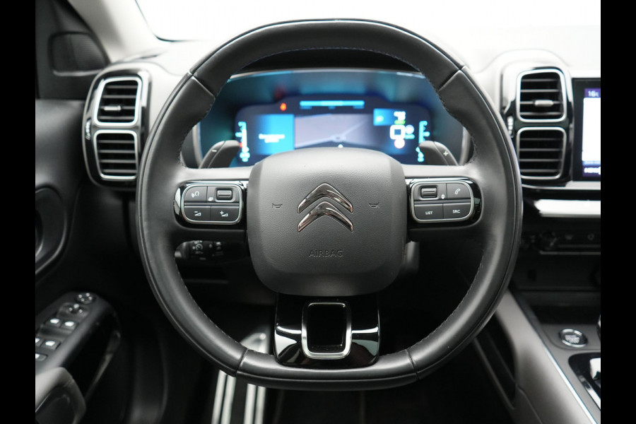 Citroën C5 Aircross 1.6 Shine PHEV 225pk Dealer O.H. | Panodak | Adaptive Cruise | 360 Camera | Lederen Comfortstoelen Massage & Memory | Keyless | Blis | Stoelverwarming | 19"L.M | Navigatie | DAB | Plug In Hybrid |