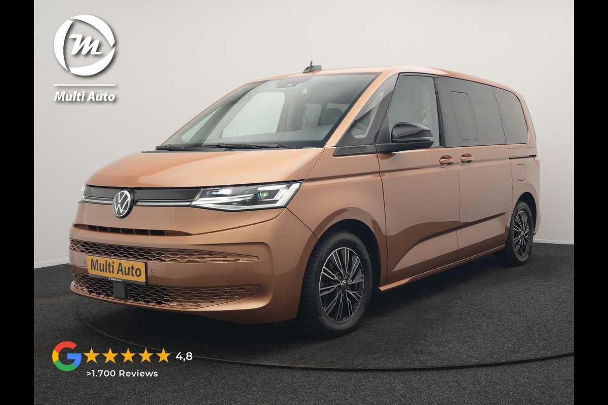 Volkswagen Multivan 1.4 eHybrid L1H1 Style 7 Persoons PHEV 218pk | Trekhaak Af Fabriek | Panodak | Alcantara Sportstoelen & Stuur Verwarmd |  Adaptive Cruise | Camera | IQ Light | Apple Carplay | Blis | Navigatie | DAB | Plug In Hybrid |