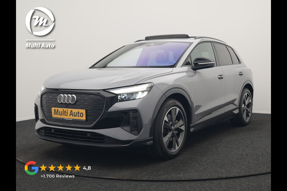 Audi Q4 e-tron 45 Quattro Edition 82 kWh 265pk Dealer O.H. | Panodak | Sonos Audio | Sfeerverlichting | Lederen Sportstoelen Verwarmd | Apple Carplay | Navigatie | DAB | 20"L.M |