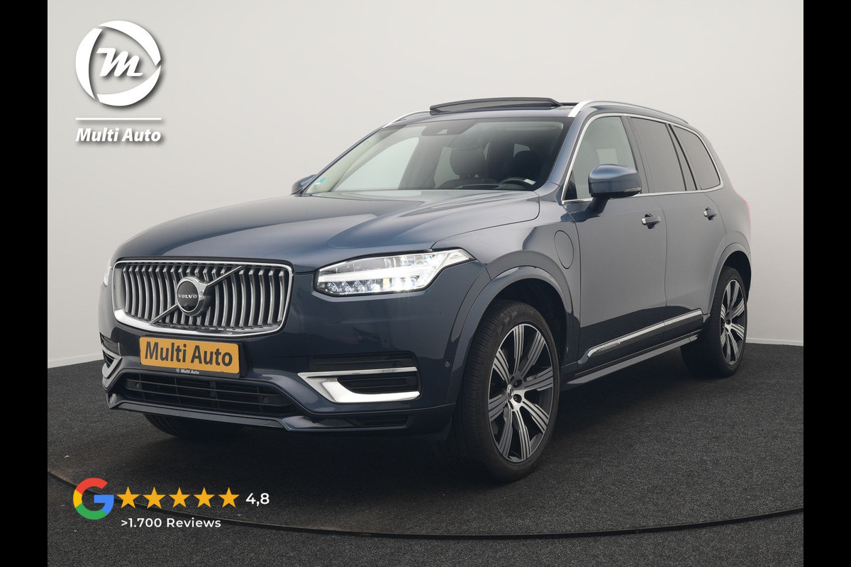 Volvo XC90 T8 Recharge AWD Inscription PHEV 395pk Dealer O.H | Panodak | Head Up | Adaptive Cruise | Lederen Sportstoelen Memory & Verwarmd | Harman / Kardon | 360 Camera | Blis | Apple Carplay | Keyless | Navigatie | Virtual | 21" L.M | DAB | Plug In Hybrid |