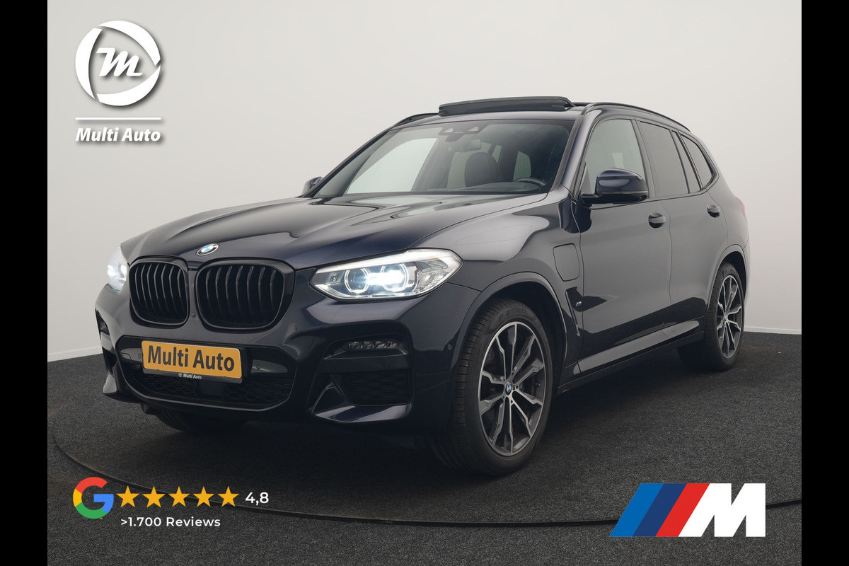 BMW X3 xDrive30e M Sport PHEV 293pk Dealer O.H. | Trekhaak Af Fabriek | Panodak | Head Up | Adaptive Cruise | 360 Camera | Harman / Kardon | Lederen Sportstoelen Memory & Verwarmd | Keyless | Blis | Stuur Verwarmd | 20"L.M | Apple Carplay | Plug In Hybrid |