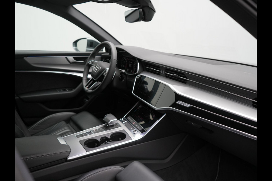 Audi A6 Avant 50 TFSI e quattro S-Line PHEV 300pk Dealer O.H | Panodak | Head Up | Adaptive Cruise | Lederen Sportstoelen Memory & Verwarmd | S Sportstuur Verwarmd | Apple Carplay | Blis | Sfeerverlichting | Keyless | Navigatie | Virtual | DAB | 19" L. | Plug In Hybrid |