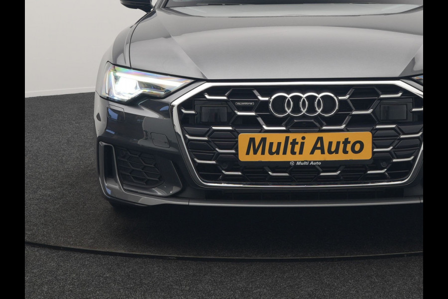Audi A6 Avant 50 TFSI e quattro S-Line PHEV 300pk Dealer O.H | Panodak | Head Up | Adaptive Cruise | Lederen Sportstoelen Memory & Verwarmd | S Sportstuur Verwarmd | Apple Carplay | Blis | Sfeerverlichting | Keyless | Navigatie | Virtual | DAB | 19" L. | Plug In Hybrid |
