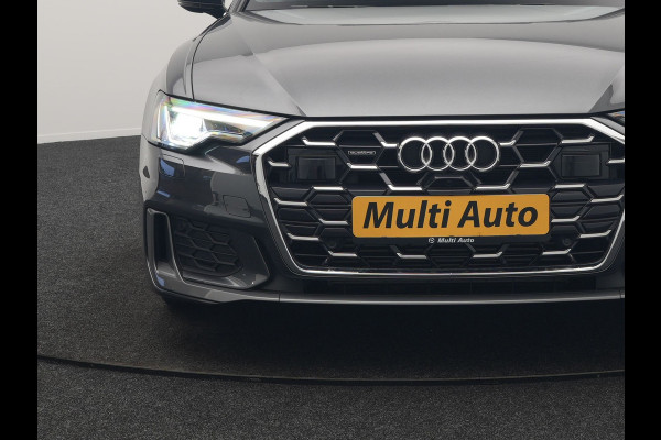 Audi A6 Avant 50 TFSI e quattro S-Line PHEV 300pk Dealer O.H | Panodak | Head Up | Adaptive Cruise | Lederen Sportstoelen Memory & Verwarmd | S Sportstuur Verwarmd | Apple Carplay | Blis | Sfeerverlichting | Keyless | Navigatie | Virtual | DAB | 19" L. | Plug In Hybrid |