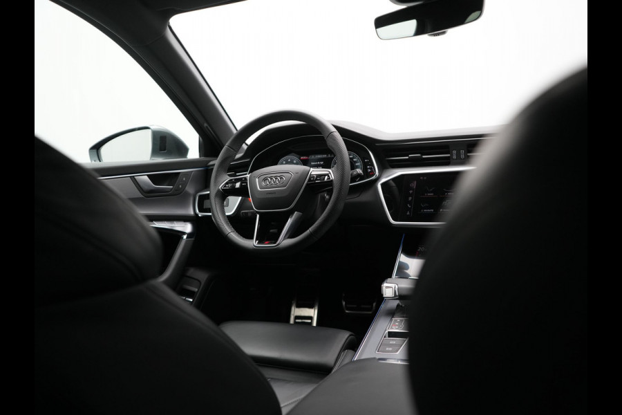 Audi A6 Avant 50 TFSI e quattro S-Line PHEV 300pk Dealer O.H | Panodak | Head Up | Adaptive Cruise | Lederen Sportstoelen Memory & Verwarmd | S Sportstuur Verwarmd | Apple Carplay | Blis | Sfeerverlichting | Keyless | Navigatie | Virtual | DAB | 19" L. | Plug In Hybrid |