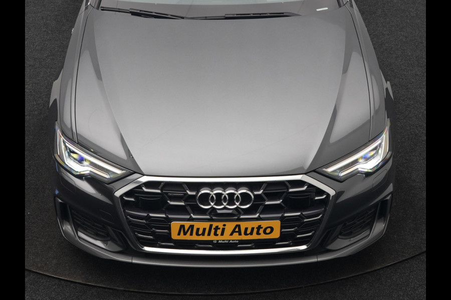 Audi A6 Avant 50 TFSI e quattro S-Line PHEV 300pk Dealer O.H | Panodak | Head Up | Adaptive Cruise | Lederen Sportstoelen Memory & Verwarmd | S Sportstuur Verwarmd | Apple Carplay | Blis | Sfeerverlichting | Keyless | Navigatie | Virtual | DAB | 19" L. | Plug In Hybrid |