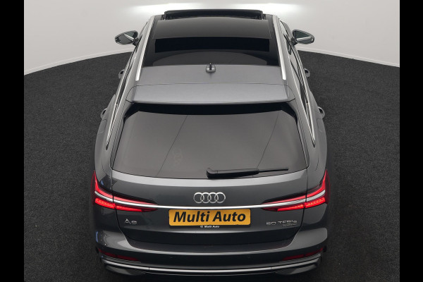 Audi A6 Avant 50 TFSI e quattro S-Line PHEV 300pk Dealer O.H | Panodak | Head Up | Adaptive Cruise | Lederen Sportstoelen Memory & Verwarmd | S Sportstuur Verwarmd | Apple Carplay | Blis | Sfeerverlichting | Keyless | Navigatie | Virtual | DAB | 19" L. | Plug In Hybrid |