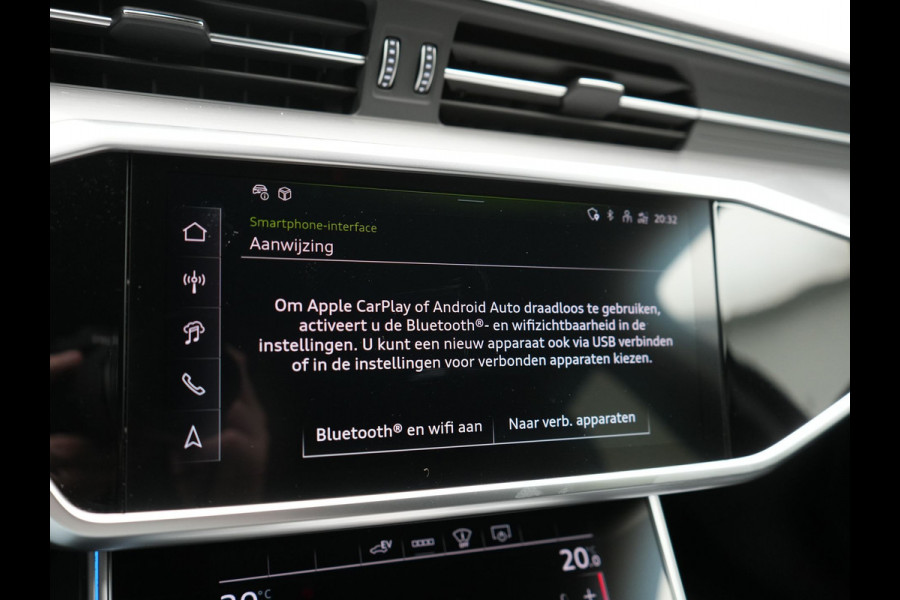 Audi A6 Avant 50 TFSI e quattro S-Line PHEV 300pk Dealer O.H | Panodak | Head Up | Adaptive Cruise | Lederen Sportstoelen Memory & Verwarmd | S Sportstuur Verwarmd | Apple Carplay | Blis | Sfeerverlichting | Keyless | Navigatie | Virtual | DAB | 19" L. | Plug In Hybrid |