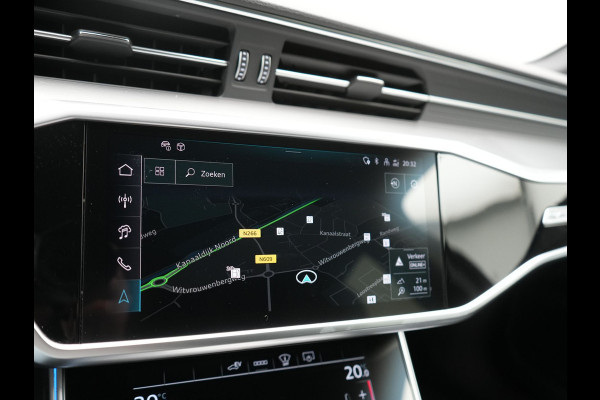 Audi A6 Avant 50 TFSI e quattro S-Line PHEV 300pk Dealer O.H | Panodak | Head Up | Adaptive Cruise | Lederen Sportstoelen Memory & Verwarmd | S Sportstuur Verwarmd | Apple Carplay | Blis | Sfeerverlichting | Keyless | Navigatie | Virtual | DAB | 19" L. | Plug In Hybrid |