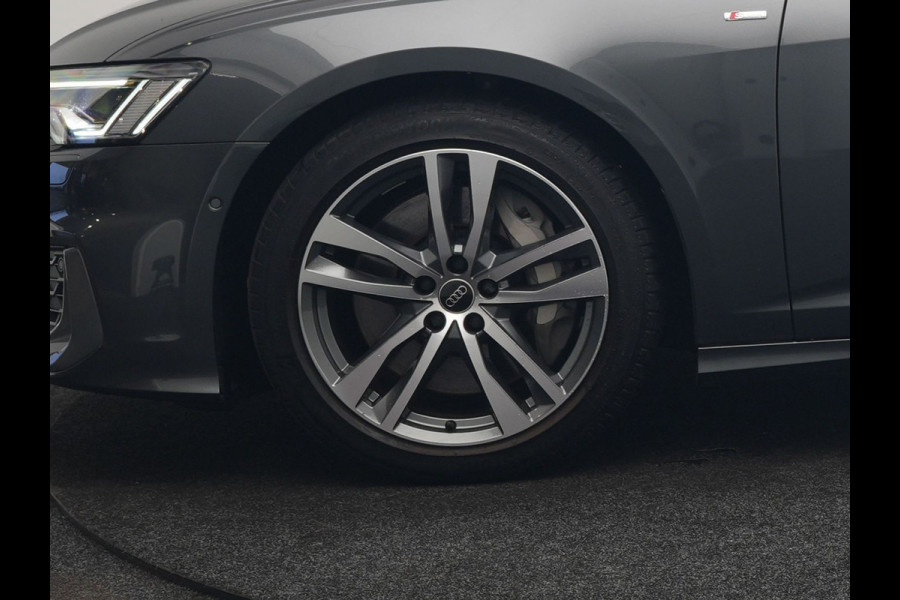 Audi A6 Avant 50 TFSI e quattro S-Line PHEV 300pk Dealer O.H | Panodak | Head Up | Adaptive Cruise | Lederen Sportstoelen Memory & Verwarmd | S Sportstuur Verwarmd | Apple Carplay | Blis | Sfeerverlichting | Keyless | Navigatie | Virtual | DAB | 19" L. | Plug In Hybrid |
