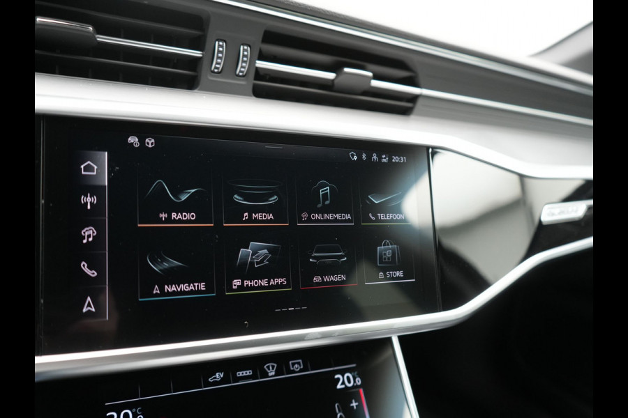 Audi A6 Avant 50 TFSI e quattro S-Line PHEV 300pk Dealer O.H | Panodak | Head Up | Adaptive Cruise | Lederen Sportstoelen Memory & Verwarmd | S Sportstuur Verwarmd | Apple Carplay | Blis | Sfeerverlichting | Keyless | Navigatie | Virtual | DAB | 19" L. | Plug In Hybrid |