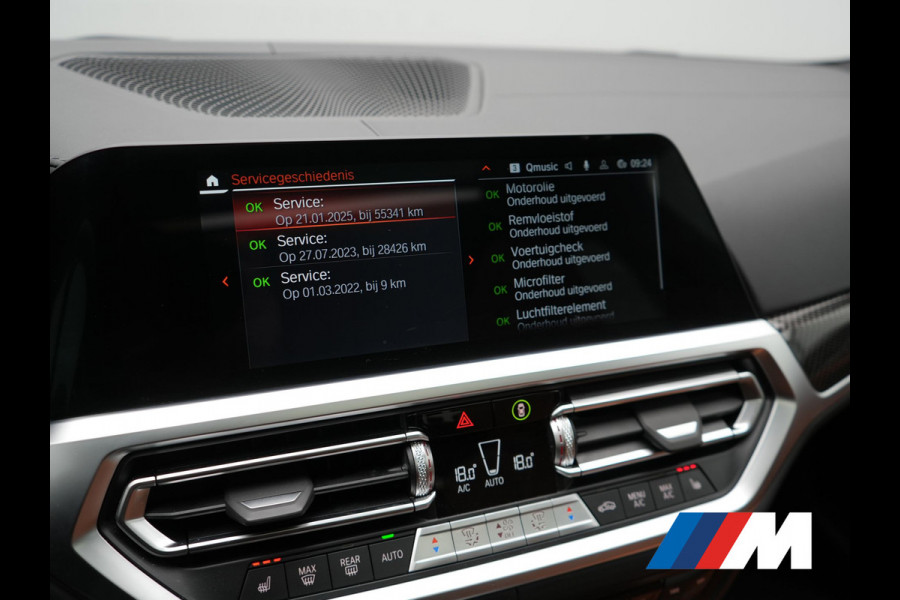 BMW 4 Serie Gran Coupé 430i M Sport 245pk Dealer O.H Sanremo Green | Panodak | Lederen Competition Stoelen Memory & Verwarmd | Adaptive Onderstel | 360 Camera | Harman & Kardon | 19" L.M | Carbon | Apple Carplay | Navigatie | Blis | Virtual | DAB |