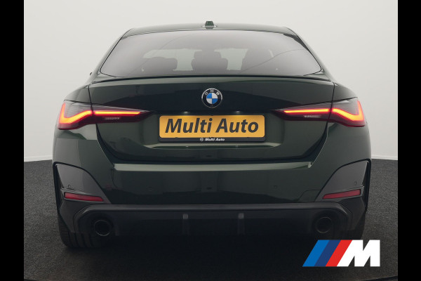 BMW 4 Serie Gran Coupé 430i M Sport 245pk Dealer O.H Sanremo Green | Panodak | Lederen Competition Stoelen Memory & Verwarmd | Adaptive Onderstel | 360 Camera | Harman & Kardon | 19" L.M | Carbon | Apple Carplay | Navigatie | Blis | Virtual | DAB |