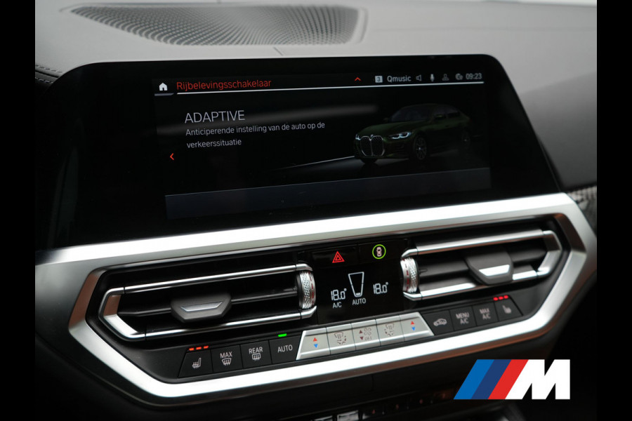 BMW 4 Serie Gran Coupé 430i M Sport 245pk Dealer O.H Sanremo Green | Panodak | Lederen Competition Stoelen Memory & Verwarmd | Adaptive Onderstel | 360 Camera | Harman & Kardon | 19" L.M | Carbon | Apple Carplay | Navigatie | Blis | Virtual | DAB |