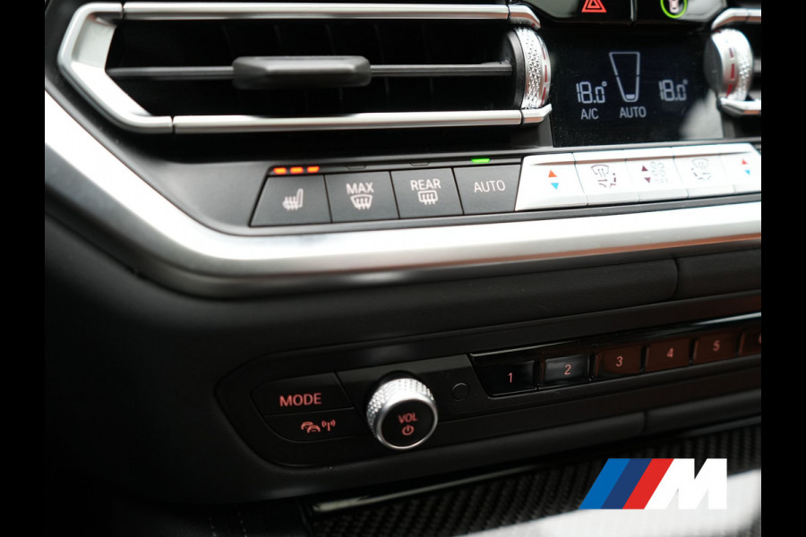 BMW 4 Serie Gran Coupé 430i M Sport 245pk Dealer O.H Sanremo Green | Panodak | Lederen Competition Stoelen Memory & Verwarmd | Adaptive Onderstel | 360 Camera | Harman & Kardon | 19" L.M | Carbon | Apple Carplay | Navigatie | Blis | Virtual | DAB |