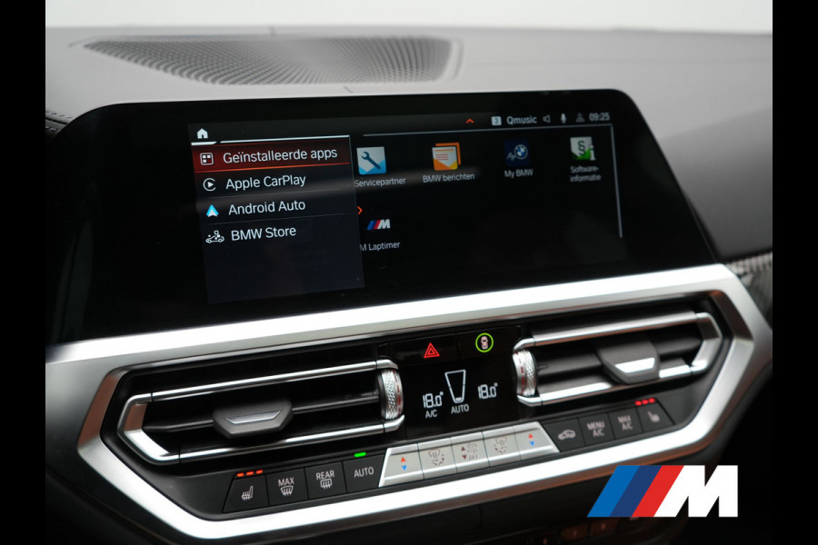 BMW 4 Serie Gran Coupé 430i M Sport 245pk Dealer O.H Sanremo Green | Panodak | Lederen Competition Stoelen Memory & Verwarmd | Adaptive Onderstel | 360 Camera | Harman & Kardon | 19" L.M | Carbon | Apple Carplay | Navigatie | Blis | Virtual | DAB |