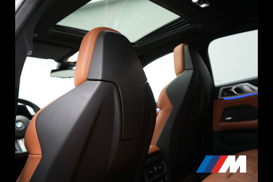 BMW 4 Serie Gran Coupé 430i M Sport 245pk Dealer O.H Sanremo Green | Panodak | Lederen Competition Stoelen Memory & Verwarmd | Adaptive Onderstel | 360 Camera | Harman & Kardon | 19" L.M | Carbon | Apple Carplay | Navigatie | Blis | Virtual | DAB |