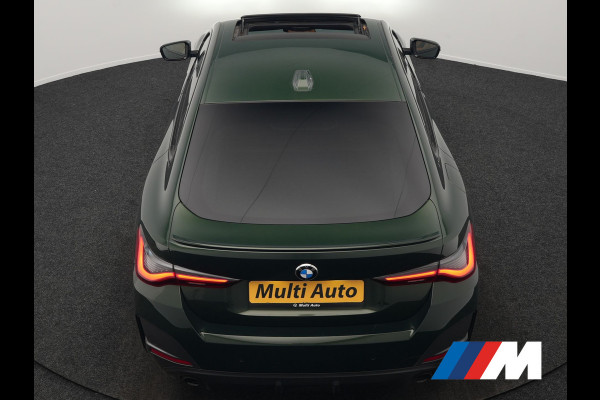 BMW 4 Serie Gran Coupé 430i M Sport 245pk Dealer O.H Sanremo Green | Panodak | Lederen Competition Stoelen Memory & Verwarmd | Adaptive Onderstel | 360 Camera | Harman & Kardon | 19" L.M | Carbon | Apple Carplay | Navigatie | Blis | Virtual | DAB |