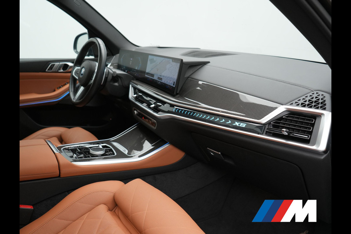 BMW X5 xDrive50e M Sport PHEV 490pk | SOH 96,3 Dealer O.H. | Panodak | Luchtvering | Laser LED | Adaptive Cruise | Harman & Kardon | Comfortstoelen Memory & Stoelventilatie | Head Up | 360 Camera | Apple Carplay | Plug In Hybrid