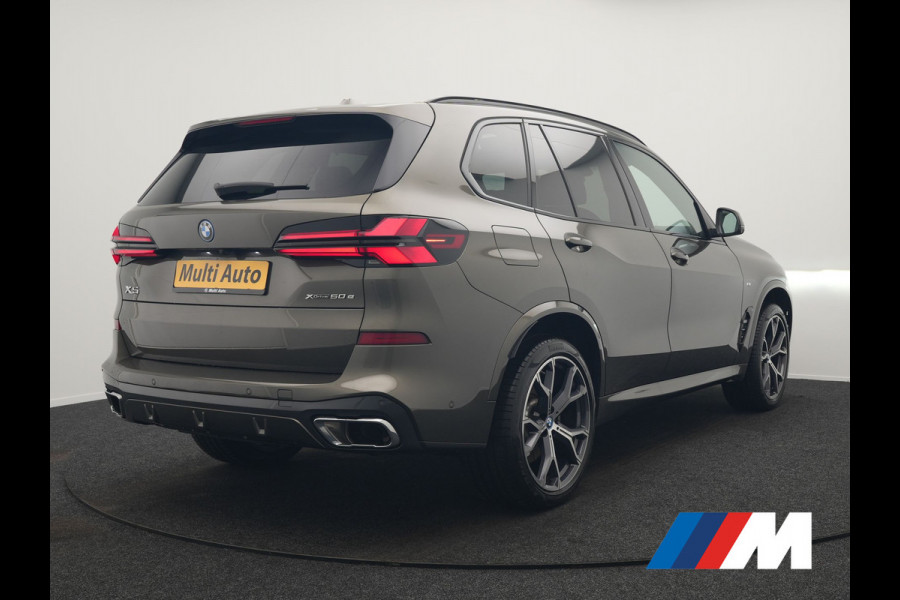 BMW X5 xDrive50e M Sport PHEV 490pk | SOH 96,3 Dealer O.H. | Panodak | Luchtvering | Laser LED | Adaptive Cruise | Harman & Kardon | Comfortstoelen Memory & Stoelventilatie | Head Up | 360 Camera | Apple Carplay | Plug In Hybrid