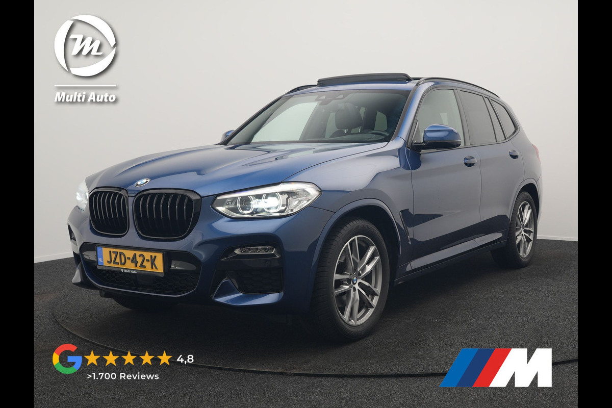 BMW X3 xDrive20i M Sport Shadow 184pk Dealer O.H | Trekhaak af Fabriek | Panodak | Adaptive Cruise | Sportstoelen Memory & Verwarmd | Harman Kardon |  Head Up | 19"L.M | BLIS |