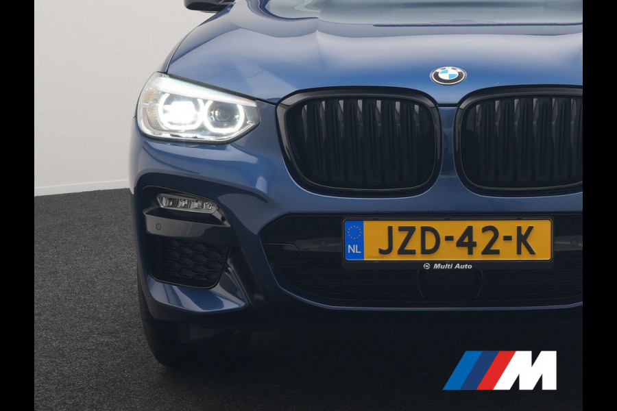 BMW X3 xDrive20i M Sport Shadow 184pk Dealer O.H | Trekhaak af Fabriek | Panodak | Adaptive Cruise | Sportstoelen Memory & Verwarmd | Harman Kardon |  Head Up | 19"L.M | BLIS |