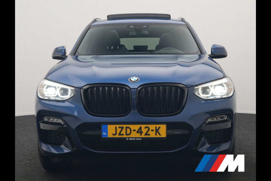 BMW X3 xDrive20i M Sport Shadow 184pk Dealer O.H | Trekhaak af Fabriek | Panodak | Adaptive Cruise | Sportstoelen Memory & Verwarmd | Harman Kardon |  Head Up | 19"L.M | BLIS |