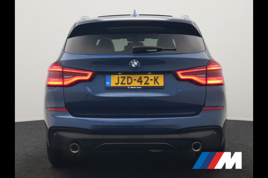 BMW X3 xDrive20i M Sport Shadow 184pk Dealer O.H | Trekhaak af Fabriek | Panodak | Adaptive Cruise | Sportstoelen Memory & Verwarmd | Harman Kardon |  Head Up | 19"L.M | BLIS |
