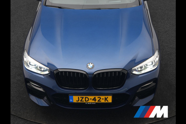 BMW X3 xDrive20i M Sport Shadow 184pk Dealer O.H | Trekhaak af Fabriek | Panodak | Adaptive Cruise | Sportstoelen Memory & Verwarmd | Harman Kardon |  Head Up | 19"L.M | BLIS |