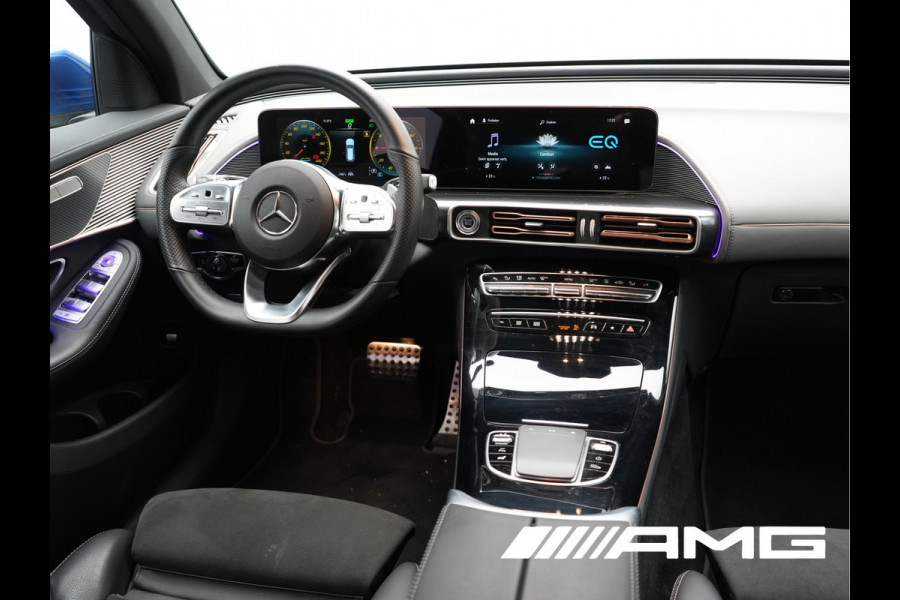 Mercedes-Benz EQC 400 4MATIC AMG Line 408pk 85 kWh INCL BTW | Trekhaak af Fabriek | Adaptive Cruise | 360 Camera | Multibeam LED | Standkachel | Sfeerverlichting | 19"L.M | Widescreen | Keyless | BLIS |