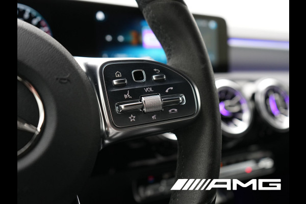 Mercedes-Benz A-Klasse 250 e **SONDERFARBE!** AMG Limited PHEV 218pk | Adaptive Cruise | Head Up | Multi Beam LED | Alcantara Sportstoelen Verwarmd | Night Pakket | Sfeerverlichting | MBUX | Apple Carplay | Widescreen Navi | 19"L.M | Mountaingrau Magno | Plug
