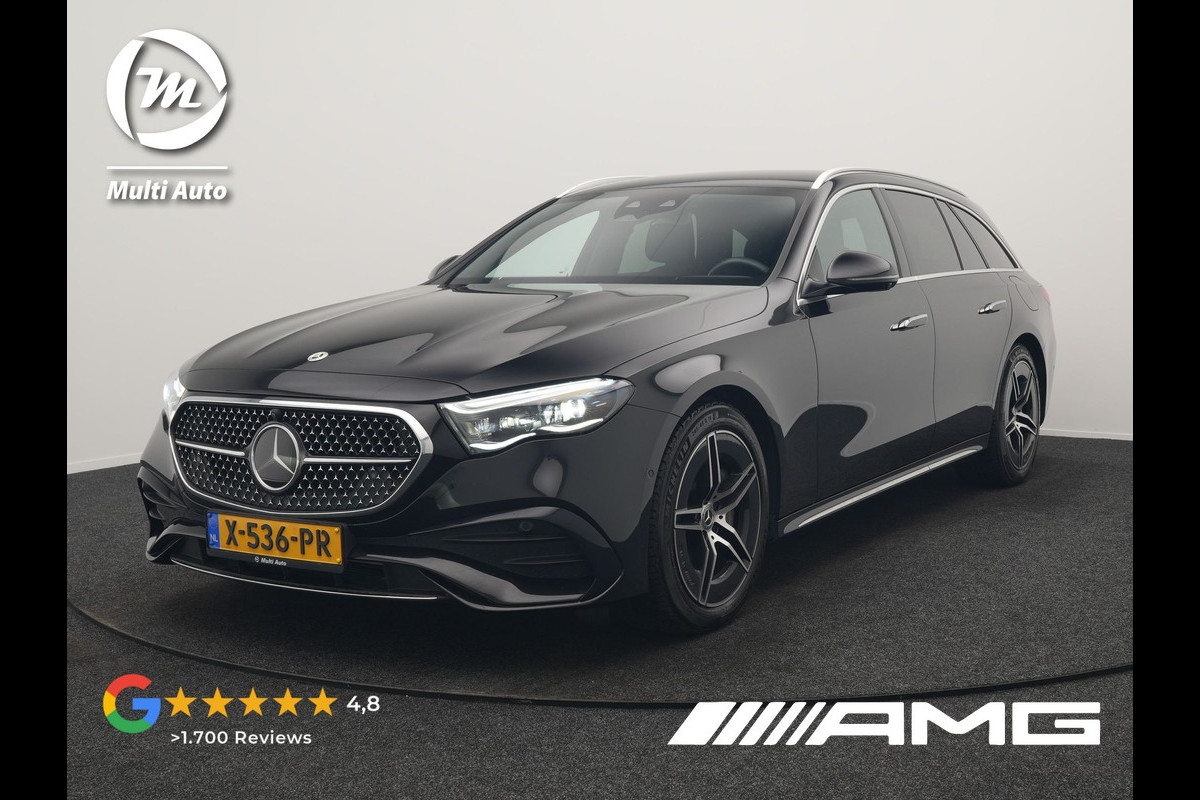 Mercedes-Benz E-Klasse Estate 300 e AMG Line PHEV 313pk INCL BTW Dealer O.H. | Trekhaak Af Fabriek | Adaptive Cruise | 360 Camera | Digital Light | Alcantara Sportstoelen Memory & Verwarmd | Sfeerverlichting | Keyless | Blis | Navigatie | DAB | Plug In Hybrid |