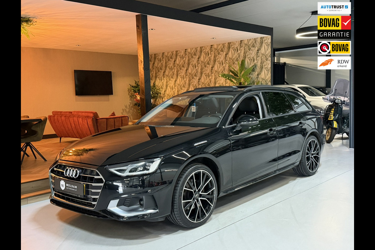Audi A4 Avant 35 TFSI Advanced Garantie Pano Camera Elek Achterklep StoelVW Cruise Navi Clima Led Dab Keyless Rijklaar