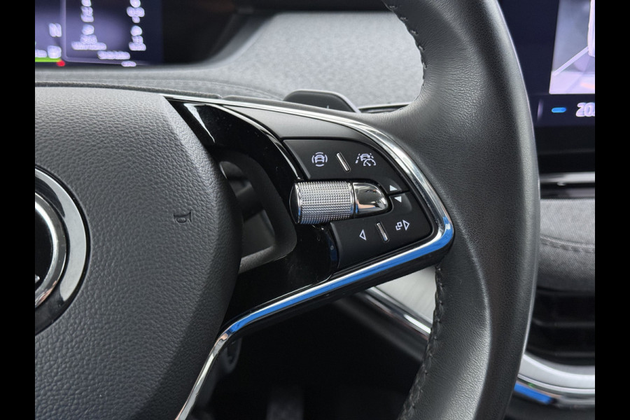 Škoda ENYAQ iV 80 SOH 96% Adap.Cruise Navi 3-Zone Ecc 360°Camera Stoel+Stuurverwarming Apple Carplay Android Auto Pdc Elek.Stoel+Memory Lmv Privacy Glas Isofix DAB P Assist Led 1e Eigenaar Dealeronderhouden Origineel Nederlandse Auto