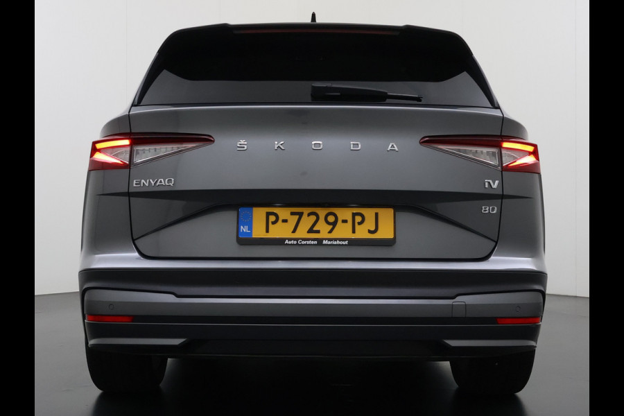 Škoda ENYAQ iV 80 SOH 96% Adap.Cruise Navi 3-Zone Ecc 360°Camera Stoel+Stuurverwarming Apple Carplay Android Auto Pdc Elek.Stoel+Memory Lmv Privacy Glas Isofix DAB P Assist Led 1e Eigenaar Dealeronderhouden Origineel Nederlandse Auto