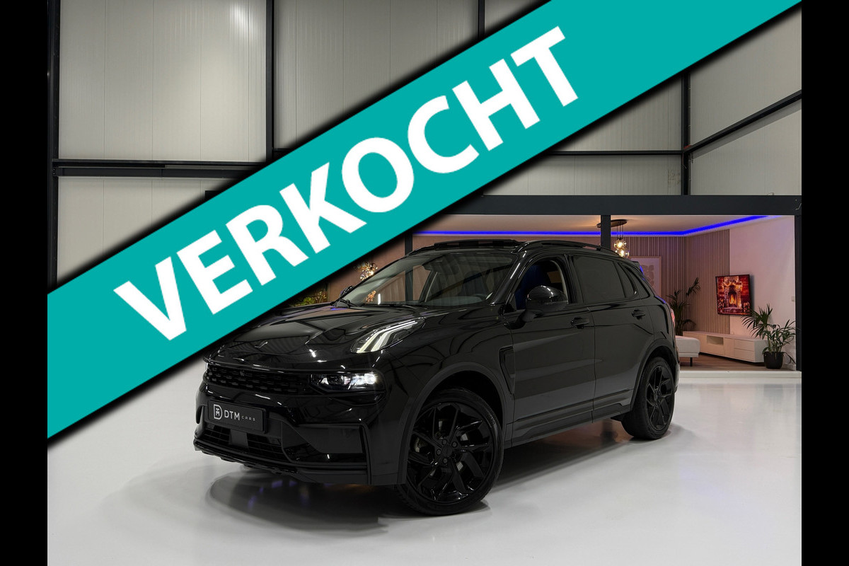 Lynk & Co RS Shadow Edition 01 1.5 262PK Pano 360° Navi Adapt cruise 262PK Elekr. Achterklep 1800KG Trekgewicht