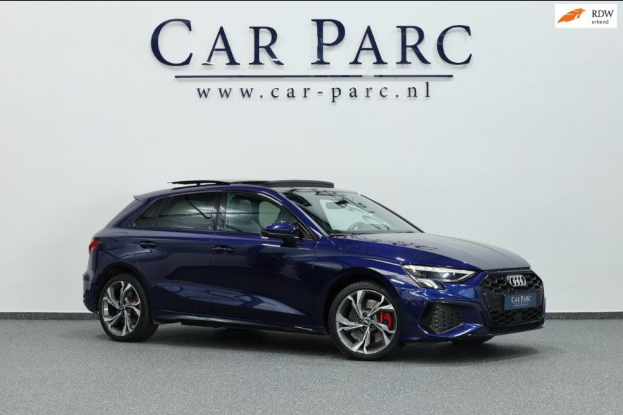 Audi A3 45 TFSIe S Edition 3x S-line LED/VIRTUAL/SFEER/PANO/HALF LEDER+S.VERWARMING/18"LMV/PDC/LINE/ACC/12 MND GARANTIE!