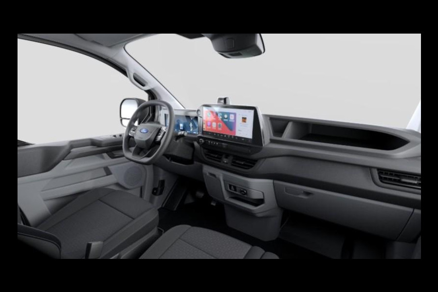 Ford E-Transit Cust. 340 L2H1 Trend 71 kWh 136pk | Bekleding zijwand en achterdeuren (volledig) | Laadvloer bescherming | 8-weg verstelbare en verwarmbare bestuurdersstoel met armsteun (i.c.m. bijrijdersbank) | Trekhaakvoorbereiding | Allweather banden | AGM accu | Laadkabel 10 | LED laadruimteverlichting (5 spots) | Vehicle Integration System