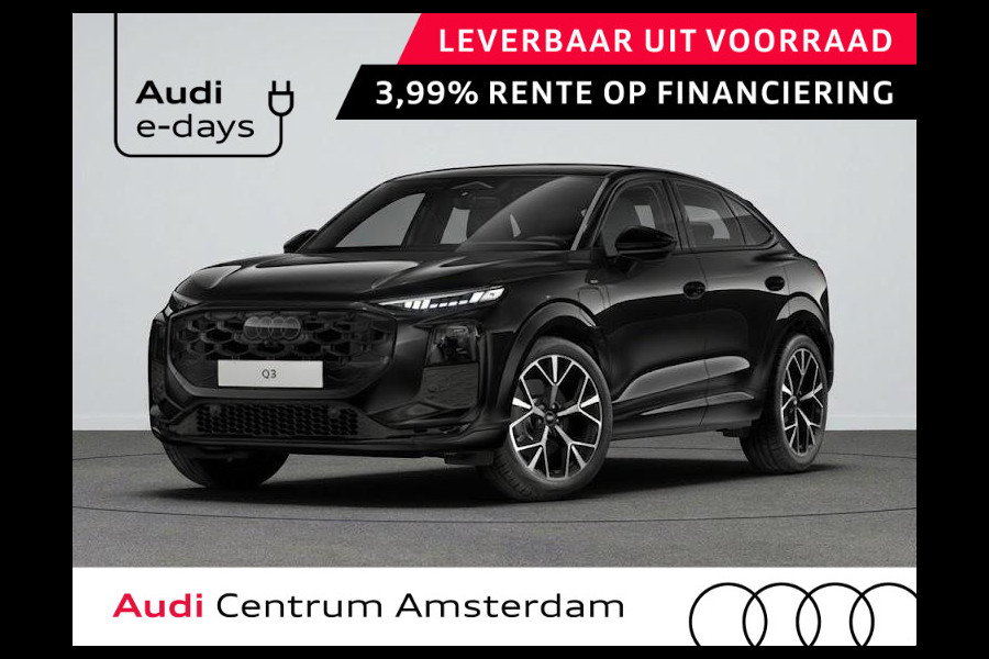 Audi Q3 Sportback S edition e-hybrid 272 pk | Techniekpakket plus | Panorama-glasdak | Optiekpakket zwart-glanzend | Funktioneel pakket 2 |