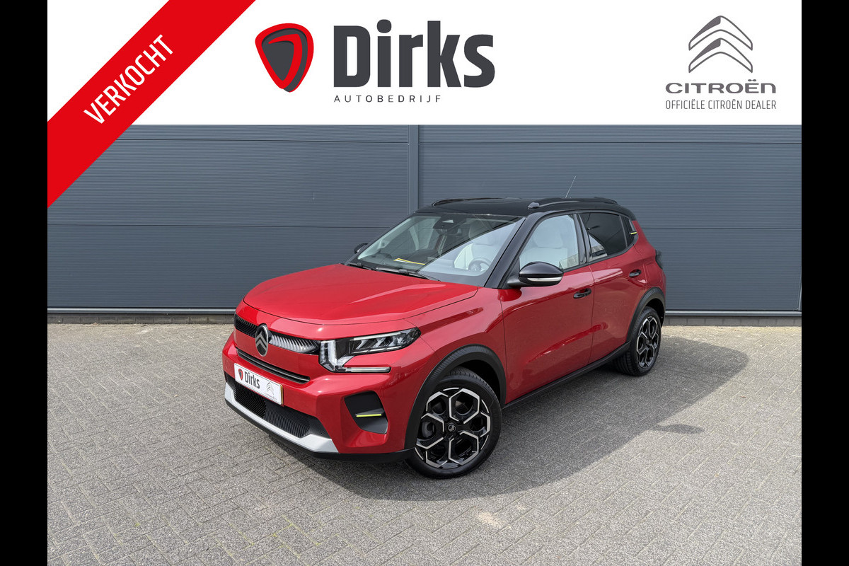 Citroën C3 100pk Max (Camera - LED - Automatische Airco - Navigatie - Parkeersensoren - Draadloos laden - Apple Carplay)