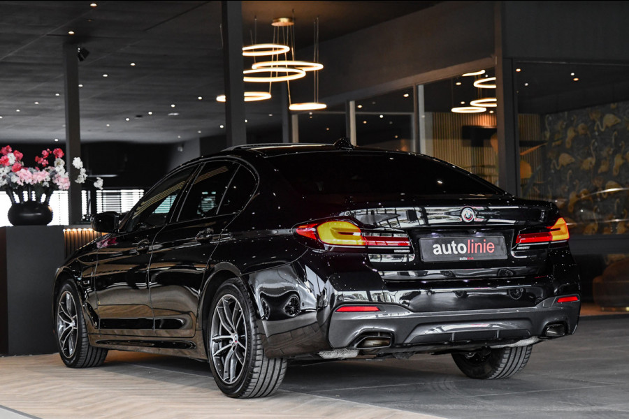 BMW 5 Serie 520e M-Sport, [SoH 90%], Shadow Line, Laser, Memory, HUD, Camera, Carplay, Ambient,