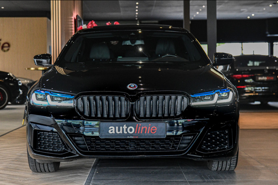 BMW 5 Serie 520e M-Sport, [SoH 90%], Shadow Line, Laser, Memory, HUD, Camera, Carplay, Ambient,